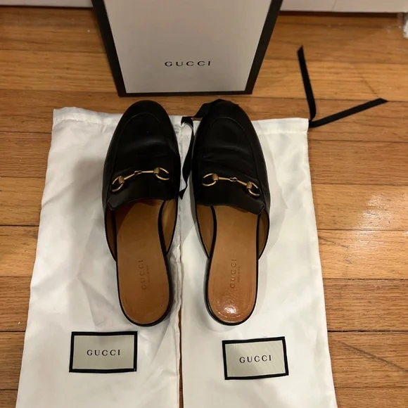 GUCCI black Princetown mules - Picture 2 of 4